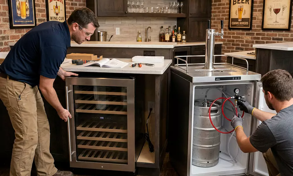 Wine Cooler and Kegerator Installation in Lynn, MA